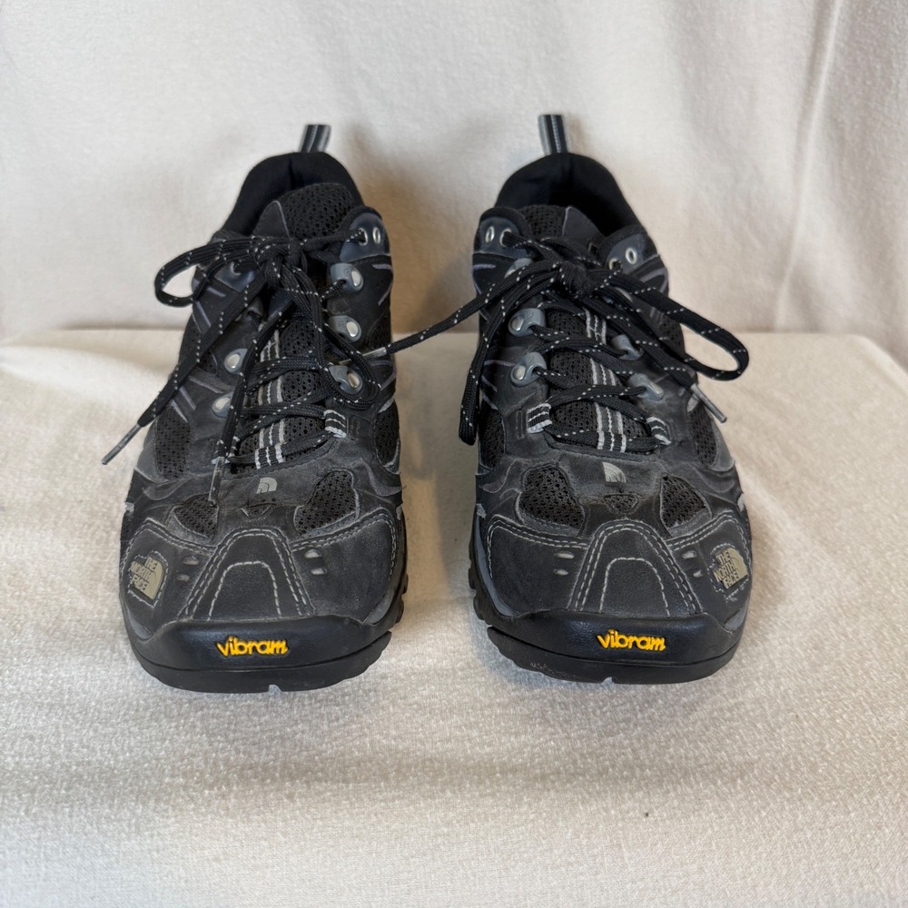 The North Face Mens Black Vibram Hiking Shoes AWUX R60 T430 10.5